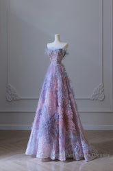 Pretty A Line Sweetheart Tulle Long Semi Formal Prom Dresses Evening Gowns